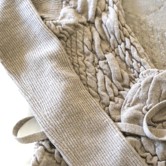 Anthropologie Sparrow Wool Sweater Wrap Around - Picture 6 of 6